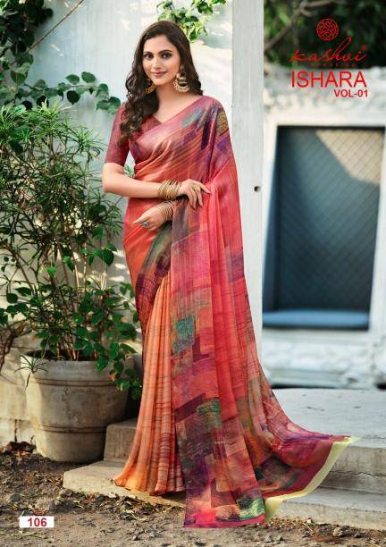 Kashvi ishara vol 1 saree holesale market in Kolkata